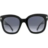Tom Ford Zonnebril 0613 Beatrix 01C Glanzend Zwart Smoke Grijs Mirror