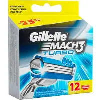 Gillette Scheermesjes Mach3 Turbo 12 Stuks