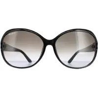 Salvatore Ferragamo Ovale dames zwart grijze gradiënt SF770SA