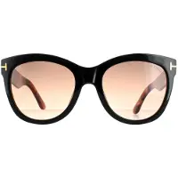 Tom Ford zonnebril Wallace FT0870 05F Zwart Havana Brown Gradiënt