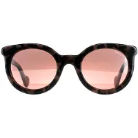 Moncler Ronde Dameskleurige Havana Bordeaux Mirror ML0015