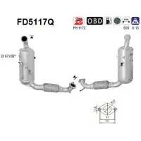 As FD5117Q Roetfilter (DPF)