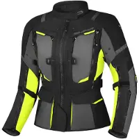 SHIMA Hero 2.0 Waterproof Dames Zwart Geel Textiele Motorjas Maat 3XL