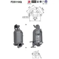 As FD5118Q Roetfilter (DPF)