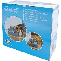 Petsafe Drinkwell 1.8 litre Pet Fountain - Drinkfontein voor kleine honden en katten - Met vrijvallende waterstroom en verstelbare stroomsnelheid - 1,8 liter - Drinkfontein 1,8 liter