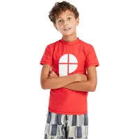 Protest Zwemshirt Boys PRTBERENTS JR Surf Short Sleeve Scarlet Red-Maat 176