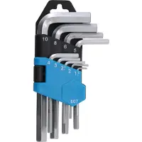 Bgs Inbussleutelset kort inbus 1,5 - 10 mm 9 stuks. (Inbus)