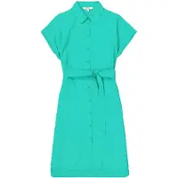 Garcia Ladies Dress Vivid Green Maat: S | Midi Jurken Outlet | Dames | Blauw