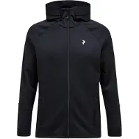 Peak Performance Vest Men Rider Essentials Midlayer Zip Hood Black Black-XXL