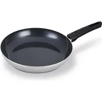 Brabantia INDU+ Koekenpan - Ø 28cm - 100% PFAS Vrij - Keramische Antiaanbaklaag - Inductie Koekenpan - Vaatwasserbestendig - Grijs