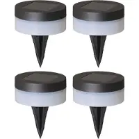 Luxform Grondspot Solar Avignon Black 5 Lumen (Set van 4)