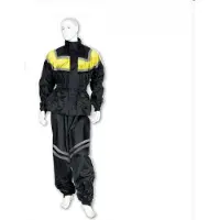 Mad regenjas en broek set maat s zwart en geel voor motor scooter nieuw