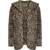 ONLY Gebreid vest 'CONTACT' camel / bruin / zwart