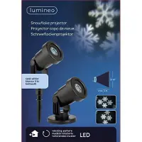 Lumineo 494393 LED Projector Met Roterend Effect - 10 x 10 x 40 cm
