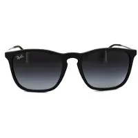 Ray-Ban - Chris Matte Rubber Black Light Grey Gradient Dark Grey voor Unisex van Wol - Zwart