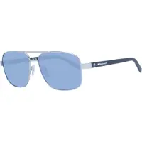 BMW Rechthoek Mens Matte Licht Palladium Blauw Gepolariseerd BS0039