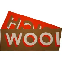Woolrich Sjaal 'Big Logo' bruin
