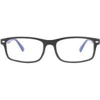 Montana rechthoekige matzwarte unisex vrouwenglazen frames