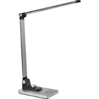 Beliani ENIF - Bureaulamp LED - Zilver - Aluminium/Synthetisch materiaal