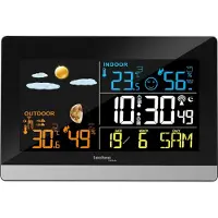 Technoline weerstation - WS 6455 - 144x96x38mm - zwart/zilver - LCD display - TL-WS6455