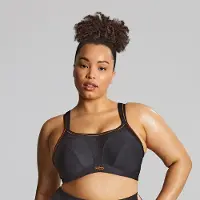 Panache - Sculptresse Non Padded Sport BH - Black - 100J