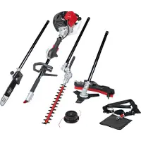 Scheppach MFH5200-4P - Multifunctionele Tuinmachine - 51,7 cc 4-in-1 - Zwart/Rood