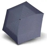 Doppler Paraplu 'Carbonsteel Mini Slim' donkerblauw / wit
