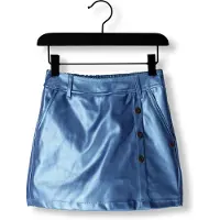 Nono Meisjes Broeken Simay Fake Leather Skort - Kobalt - Maat 146/152