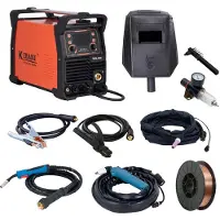 Kibani Lasapparaat 4-in-1 incl. Rol Lasdraad 5kg - Plasmasnijder en Lasapparaat in 1 - IGBT-Inverter-Technologie - Semi-Automatische Omvormer - Lasapparaat Elektrisch - MIG - MMA - TIG - CUT