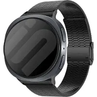 Strap-it Fine Stalen Band (Zwart) – Geschikt voor Samsung Galaxy Watch 8 (40mm / 44mm) & Galaxy Watch 8 Classic