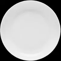 Lubiana porselein Rondo wit 6 plat bord 27 cm (dinerbord)