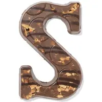 HEMA Chocoladeletter melk stroopwafel zeezout S 125g