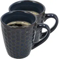 Discountershop Mokken 2 Stuks – Koffiemokken met Oor – Aardewerk Cappuccino Kopjes – Koffiekopjes en Theemokken voor Koffie en Espresso
