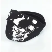 Mad Nieuw neopreen masker van het merk , model Skull, zwart-wit, voor motor, scooter, quad, nieuw