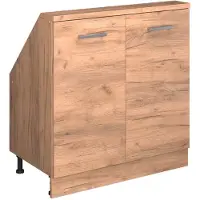 Vicco Rion Kast voor schuine wand – met 2 deuren Krachtige eik goud