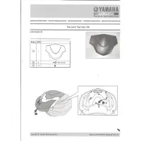 Yamaha Capot enjoliveur rouge top case CITY 39L pour moto 52S-F842M-0L-00 Neuf