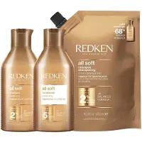 Redken - All Soft Shampoo 300 ml + Refill 500 ml + Conditioner 300 ml - Voordeelset