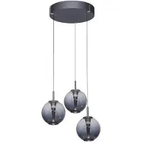 Neuhaus Vide hanglamp Pure E-Infinty mystic grey met smoke glas