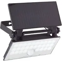 Brilliant Luton G40421/06 Wandlamp op zonne-energie met bewegingsmelder LED LED 6 W Zwart