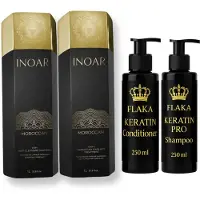 INOAR 2x1000ml KIT Moroccan MARROQUINO & Glanzend Haar & Shampoo & Conditioner na Keratinebehandeling Merk: 2,2/5 Bekijk 6 reviews