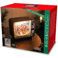 Konstsmide Led sneeuwlantaarn tv kersttafereel incl muziek 17,6x21cm