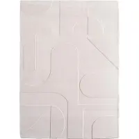 Muratap Japandi vloerkleed hoogpolig scandinavisch design 3d-effect -
