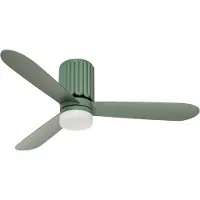 Create - Stille plafondventilator 40W Ø132 cm met LED-verlichting - Sage - WIND CALM SCULPT