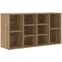 vidaXL Schoenenbank 103 x 30 x 54,5 cm Bewerkt hout Artisan Eiken