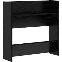 vidaXL Schoenenkast 60 x 18 x 60 cm Bewerkt hout Zwart Eiken
