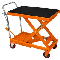 Monster T-Mech Robuuste Hydraulische Heftafel - 500kg Capaciteit - 81cm x 51cm Platform - Verwijderbare Antislip Rubberen Mat - 4 Stevige Wielen - Moeiteloos Tillen & Precieze Controle - Robuuste Constructie