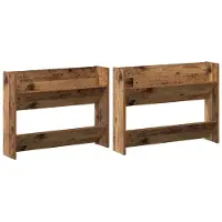 vidaXL Schoenenkast 2 st 80 x 18 x 60 cm Bewerkt hout Oud hout