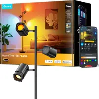 Govee Tree Floor Lamp | Wi-FI, Bluetooth + Matter | Zwart