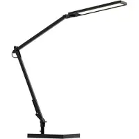 Müller-Licht Bureaulamp Cala, dimbaar, zwart, Werkkamer / Kantoor, metaal, bureaulamp