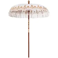 vidaXL Balinese Parasol Crème 190 x 190 x 260 cm Katoen